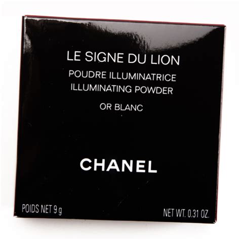 chanel signe du lion or blanc|Chanel Le Signe du Lion Illuminating Powder Or Blanc .